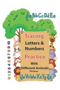 Tracing Letters & Numbers with Different Animals Pictures