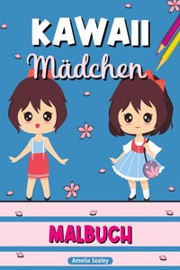 Kawaii Mädchen Malbuch