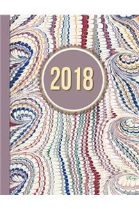2018 Diary Mauve Design
