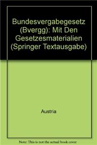 Bundesvergabegesetz (Bvergg)