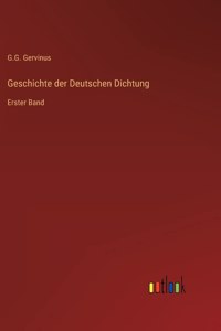 Geschichte der Deutschen Dichtung