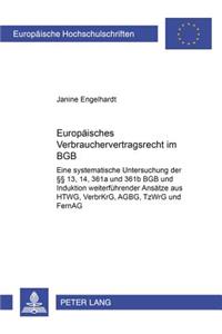 Europaeisches Verbrauchervertragsrecht Im Bgb