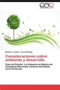 Consideraciones Sobre Ambiente y Desarrollo