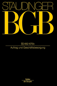 §§ 662-675b: (Auftrag Und Geschäftsbesorgung)