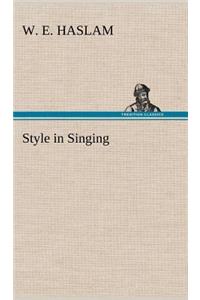 Style in Singing