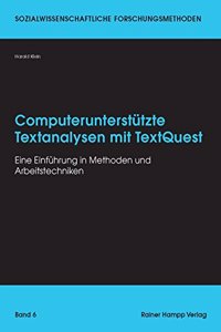 Computerunterstutzte Textanalysen Mit Textquest