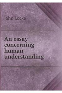 An essay concerning human understanding