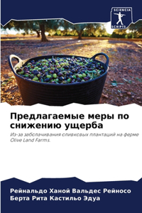 Предлагаемые меры по снижению ущерба