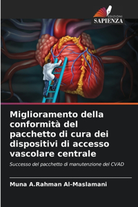 Miglioramento della conformità del pacchetto di cura dei dispositivi di accesso vascolare centrale