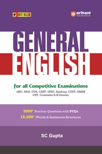 Arihant General English for all competitive examinations (SSC, NDA, CDS, CAPF, UPSC, Banking, CUET, DSSB, CET, Constable & SI Exams) | Revised Edition