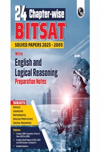 PW 24 Chapterwise BITSAT Past Questions (2025-2005) PYQs- English & Logical Reasoning Notes (Paperback, PW)