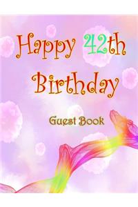 Happy 42th Birthday Guest Book