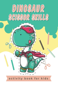 Dinosaur Scissor Skills activity book for kids
