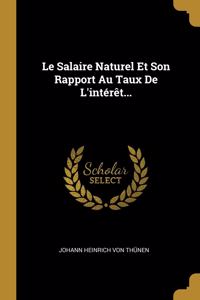 Salaire Naturel Et Son Rapport Au Taux De L'intérêt...