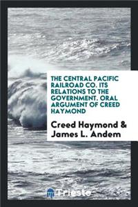 The Central Pacific Railroad Co