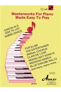 Masterworks for the Piano Made Easy to Play