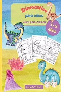 Dinosaurios para niños - Libro para colorear