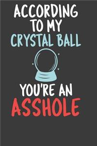 According To My Crystal Ball You're An Asshole