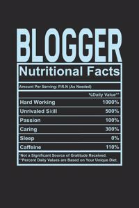 Blogger Nutritional Facts