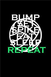 Set, spike, eat, sleep, repeat!
