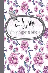 Early years story paper notebook