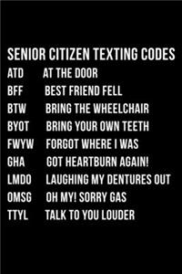 Senior Citizen Texting Codes