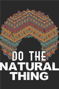 Do The Natural Thing