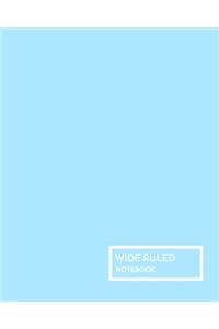 Blue Pastel Wide Ruled Notebook