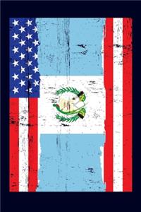 Guatemalan American Flag Notebook