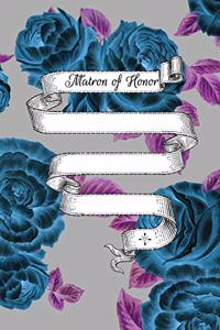 Matron of Honor: 6x9 Wedding Planner Dual Sketchbook / Lined Notebook for the Matron of Honor & the Whole Wedding Party!