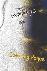 Monkeys Coloring Pages
