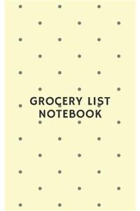 Grocery List Notebook