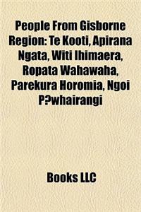 People from Gisborne Region
