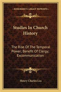 Studies In Church History