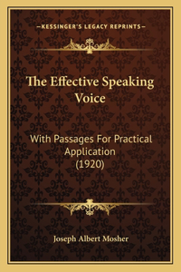 Effective Speaking Voice