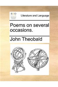 Poems on Several Occasions.