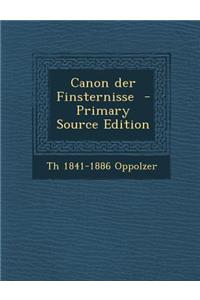 Canon Der Finsternisse