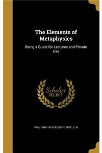Elements of Metaphysics