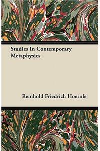 Studies In Contemporary Metaphysics