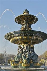 Fountain in Paris France Journal