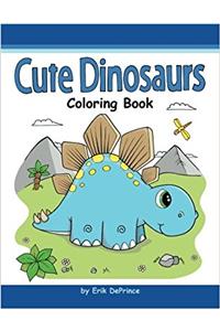 Cute Dinosaurs Coloring Book