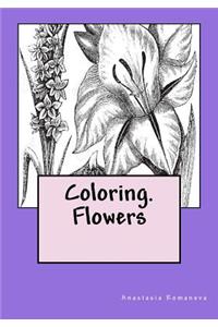 Coloring. Flowers