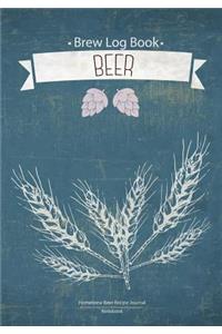 Brew Log Book - Homebrew Beer Recipe Journal