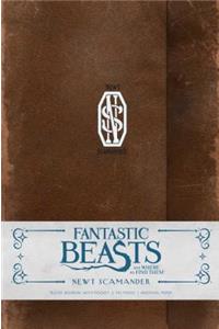 Fantastic Beasts and Where to Find Them: Newt Scamander Hardcover Ruled Journal