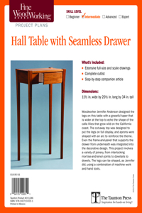 Fine Woodworking's Hall Table with Seamless Drawer Plan