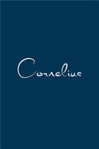 Cornelius: notebook with the name on the cover, notebook for notes, Journaling