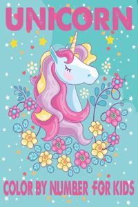 Unicorn Color By Number For Kids