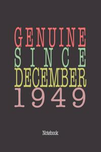 Genuine Since December 1949