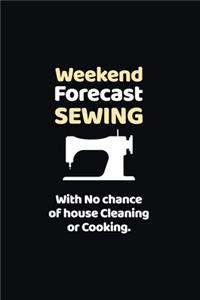 Weekend Forecast Sewing with No chance of house Cleaning or Cooking.