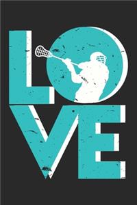 Lacrosse Love with LAX Stick Head Gift